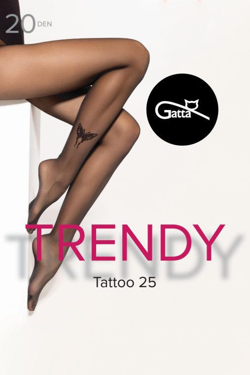 Gatta Tattoo 25 - 20den Feinstrumpfhose mit modischem Tattoomotiv