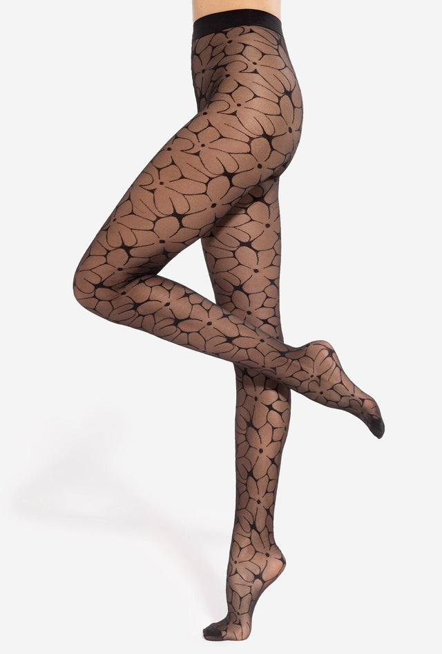 Gatta Daisy 01 - 20den panty met madeliefjespatroon