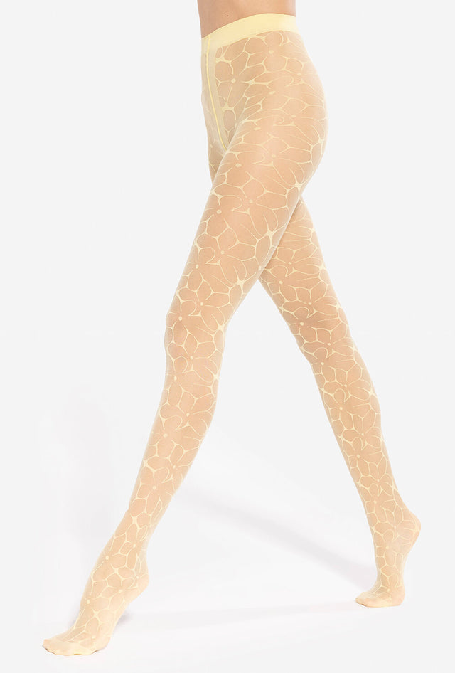 Gatta Daisy 01 - 20den panty met madeliefjespatroon