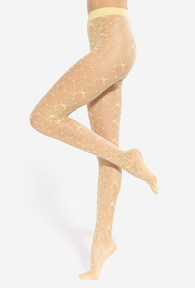 Gatta Daisy 01 - 20den panty met madeliefjespatroon