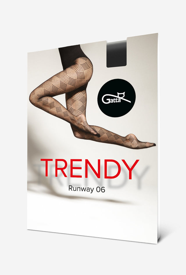 Gatta Runway 06 - 50den trendy women's tights with fantasy pattern