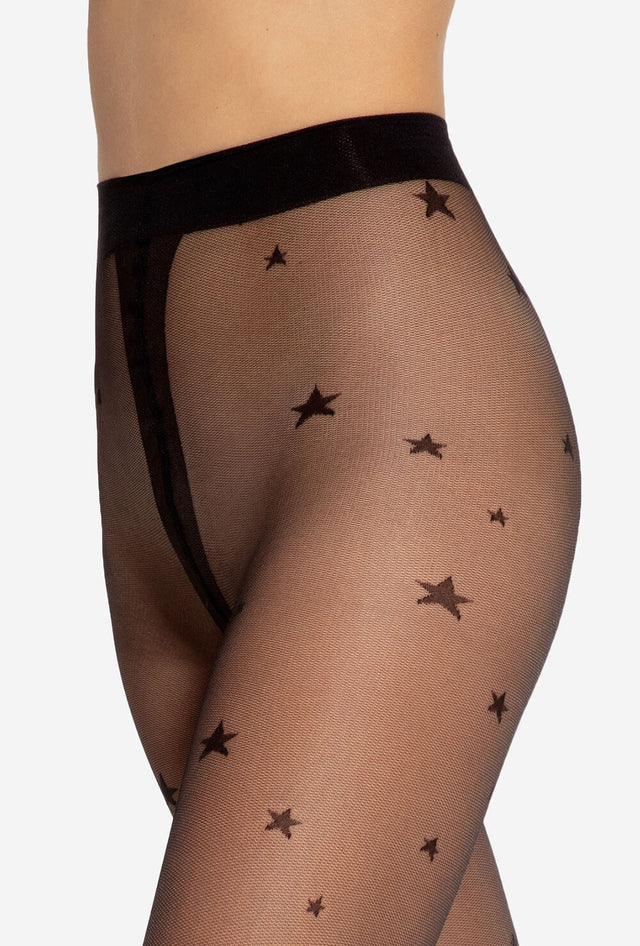 Gatta Funny 12 - 20den trendiga strumpbyxor med stjärnmönster