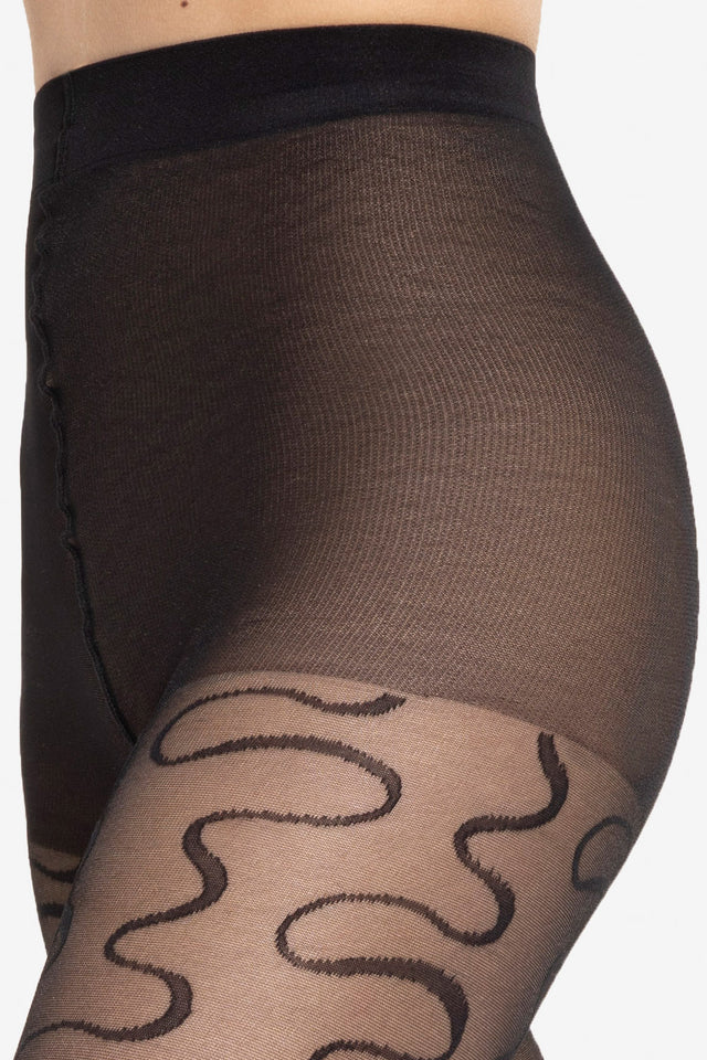 Gatta Modern 09 - 40den Damenstrumpfhose mit einem geometrischen Fantasiemuster