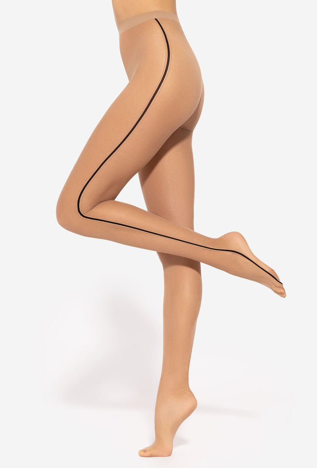 Gatta Flow 01 - 20den trendy fine tights with fashionable stripes