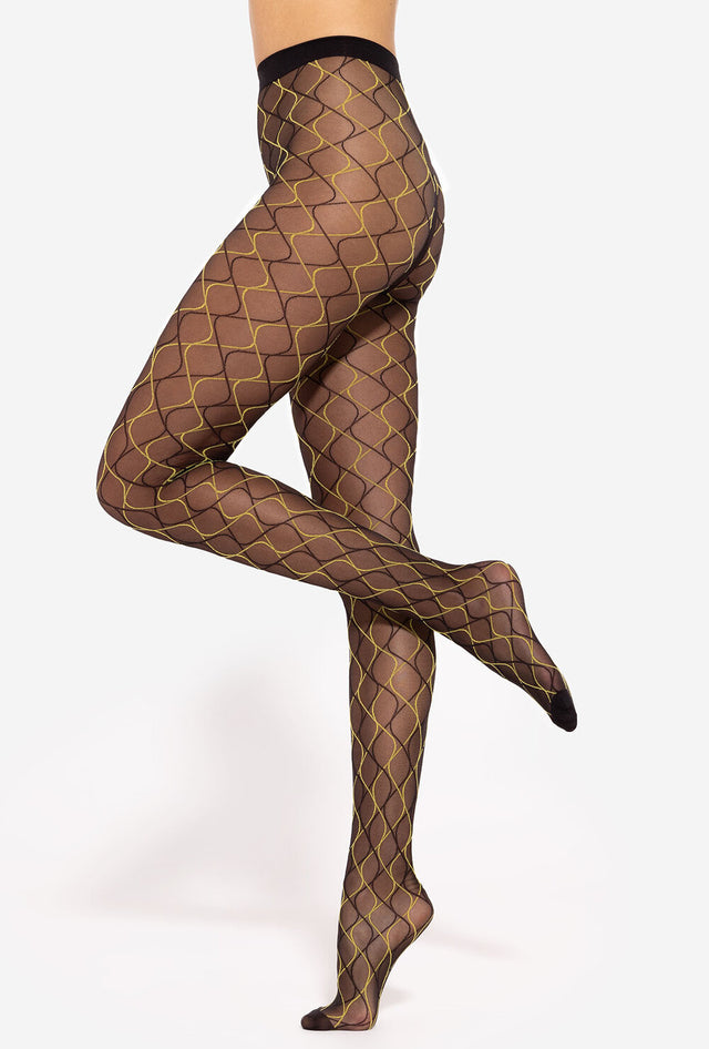 Gatta Mosaica 03 - 20den trendy modieuze panty met kleurrijk geometrisch patroon