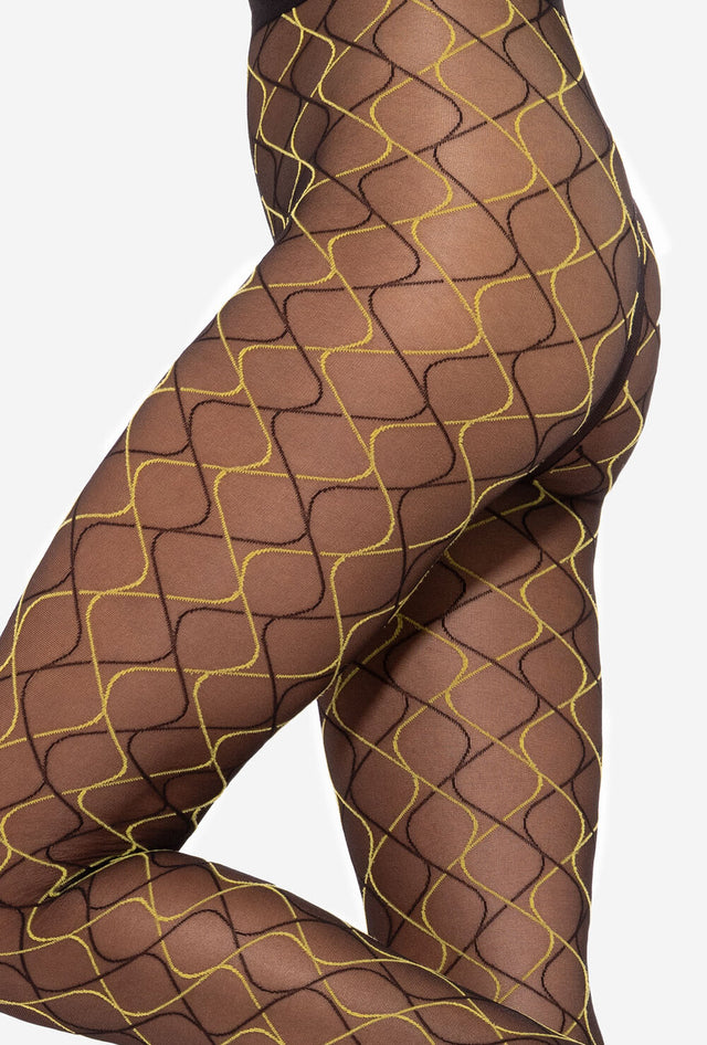 Gatta Mosaica 03 - 20den trendy modieuze panty met kleurrijk geometrisch patroon