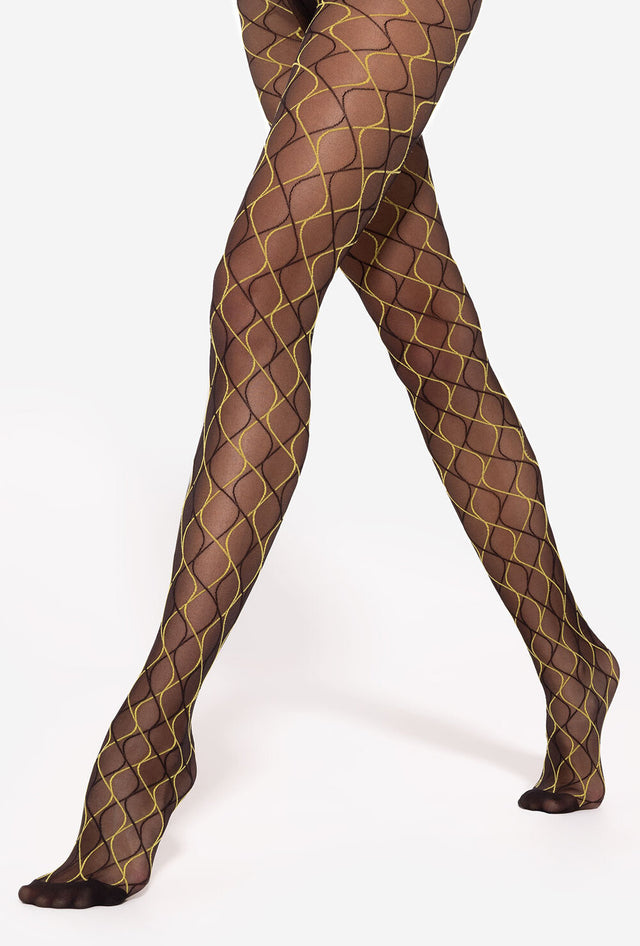 Gatta Mosaica 03 - 20den trendy modieuze panty met kleurrijk geometrisch patroon