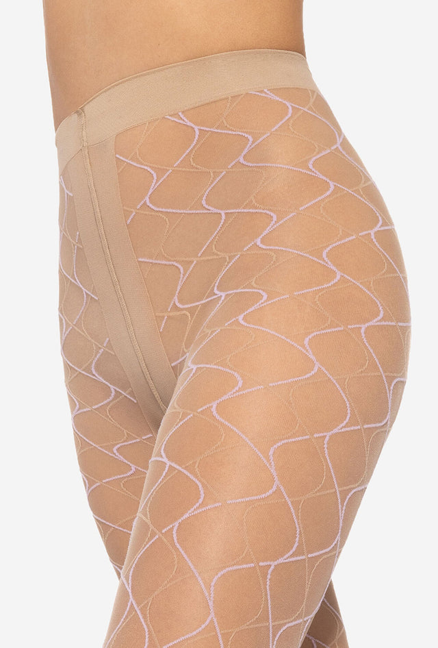 Gatta Mosaica 03 - 20den trendy modieuze panty met kleurrijk geometrisch patroon