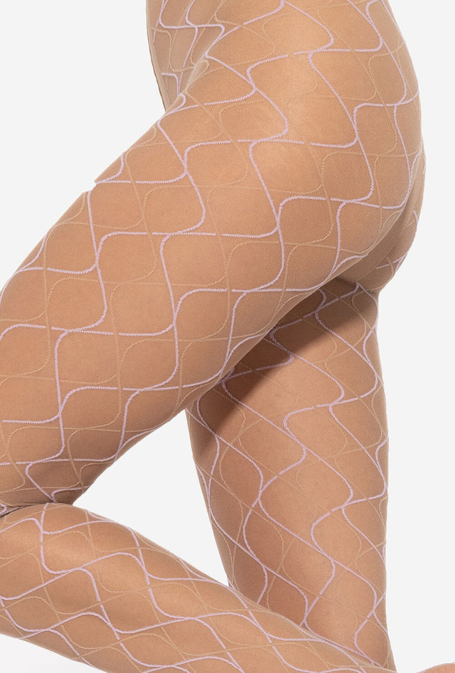 Gatta Mosaica 03 - 20den trendy modieuze panty met kleurrijk geometrisch patroon
