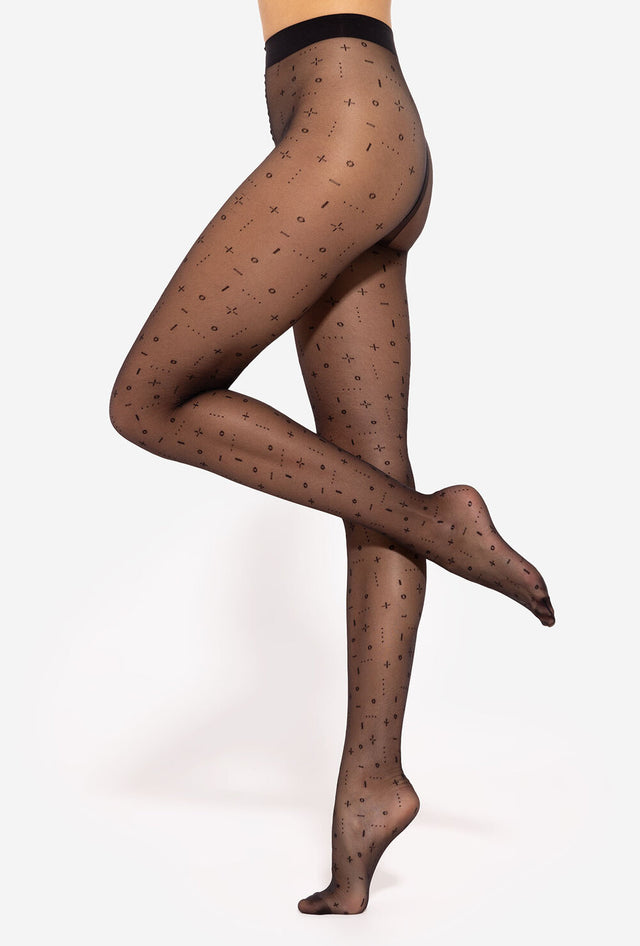 Gatta Pixi 02 - 20den trendy fashion tights with fashionable confetti pattern