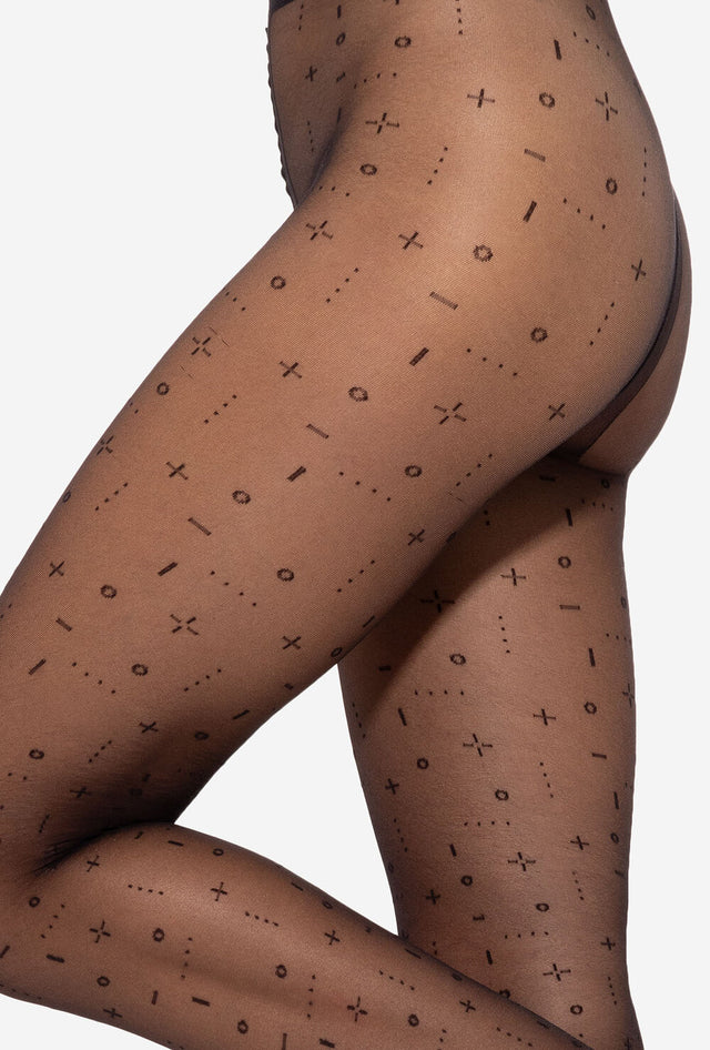 Gatta Pixi 02 - 20den trendy fashion tights with fashionable confetti pattern