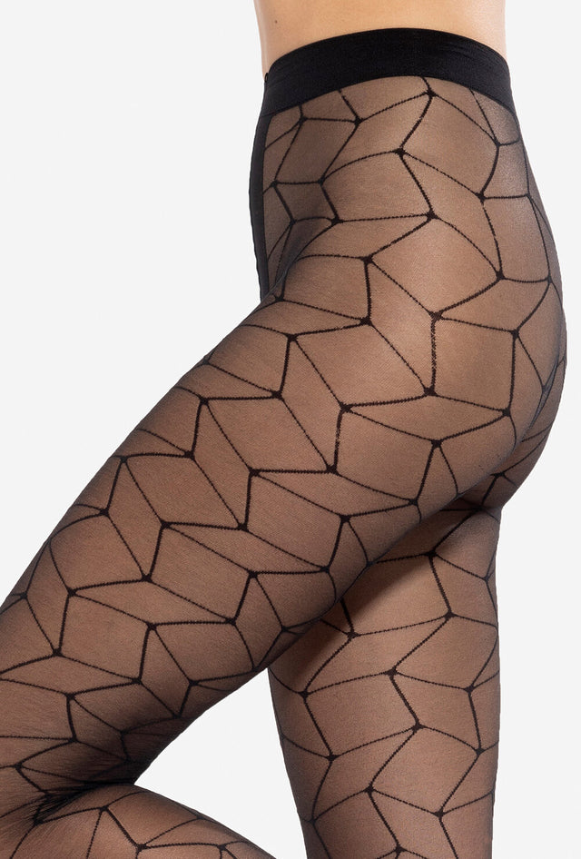 Gatta Mosaica 05 - gemusterte Feinstrumpfhose mit modischem Mosaik-Design