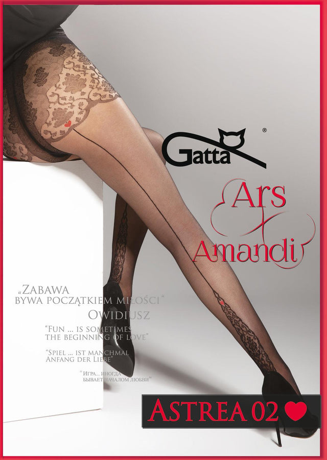 Gatta Astrea 02 | Boudoir-Strumpfhose mit Naht | - GATTA FASHION