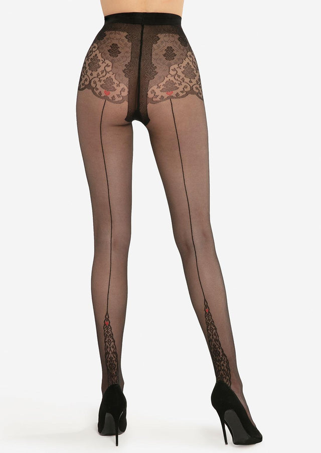 Gatta Astrea 02 | Boudoir-Strumpfhose mit Naht | - GATTA FASHION