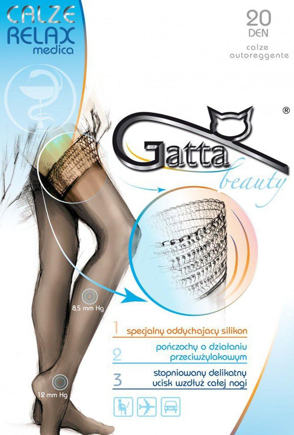 Gatta Beauty Calze Relax Medica 20den - halterlose Kompressionsstrümpfe –  GATTA FASHION