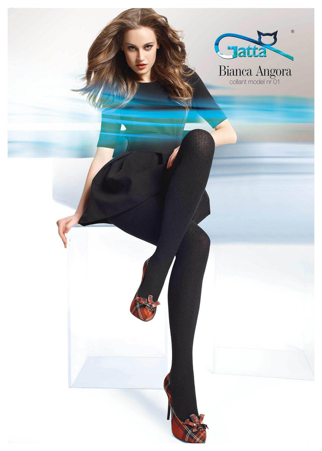 Gatta Bianca Angora 01 | Winterstrumpfhose - GATTA FASHION