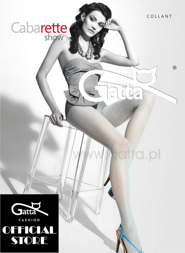 Gatta Cabarette Show 03 | gemusterte Netzstrumpfhose - GATTA FASHION