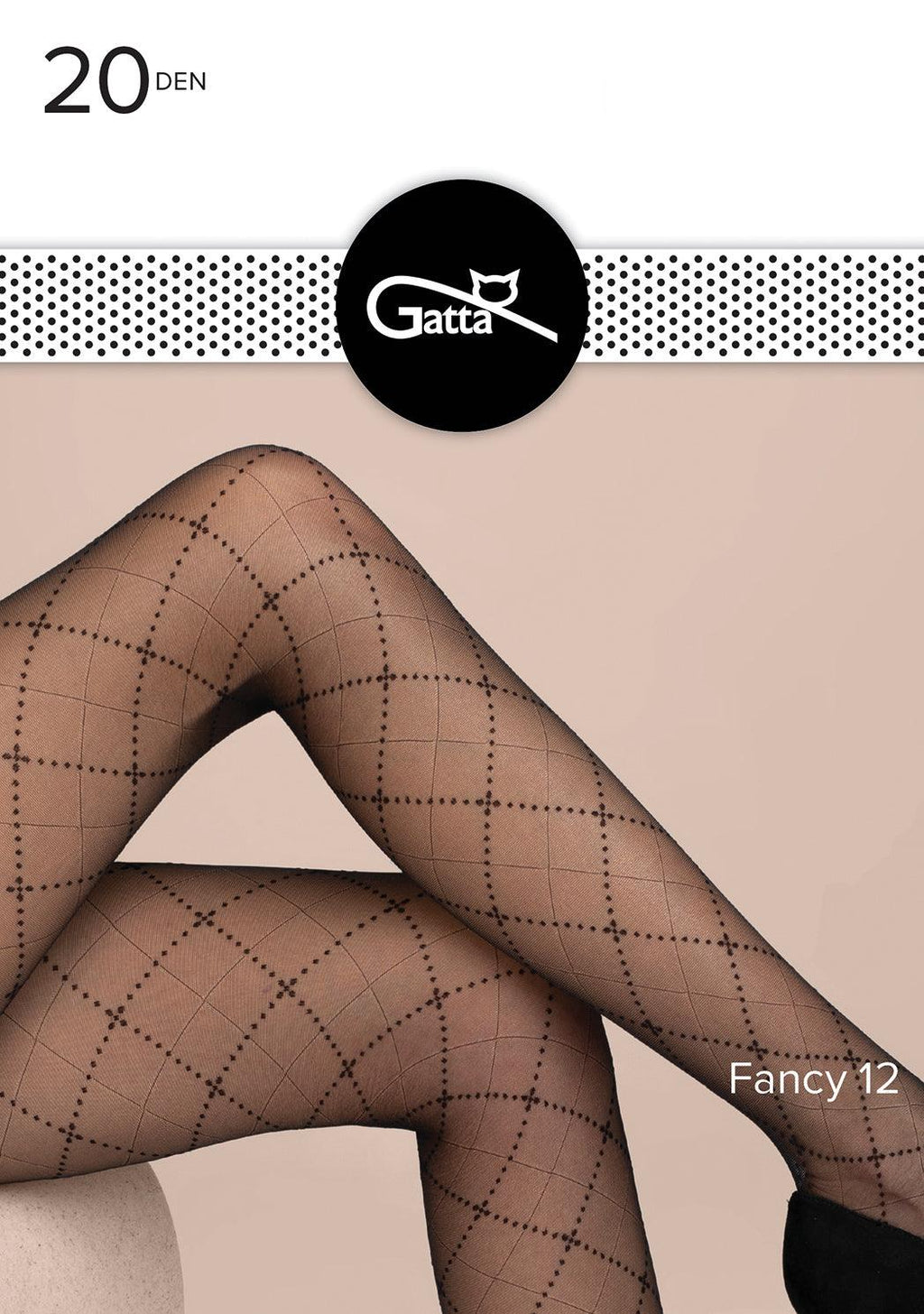 Gatta Women's Luxurious Black FISHNET TIGHTS with Lace Panty and