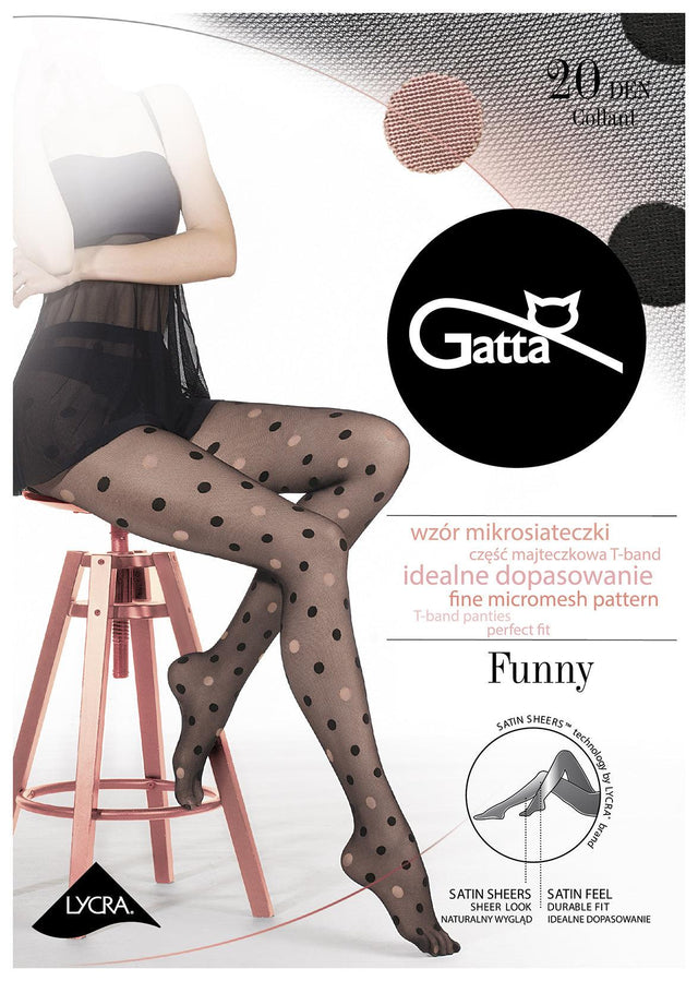 Gatta Funny 07 | 20DEN | gepunktete Feinstrumpfhose - GATTA FASHION