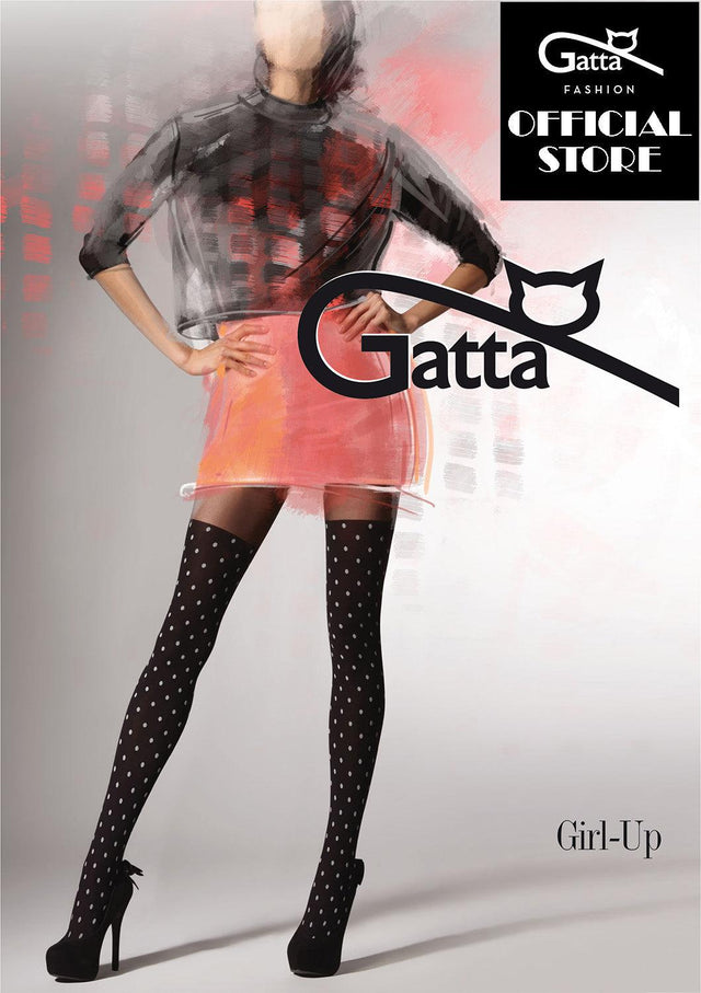 Gatta Girl-Up 16 | gemusterte Strumpfhose Overknee - GATTA FASHION