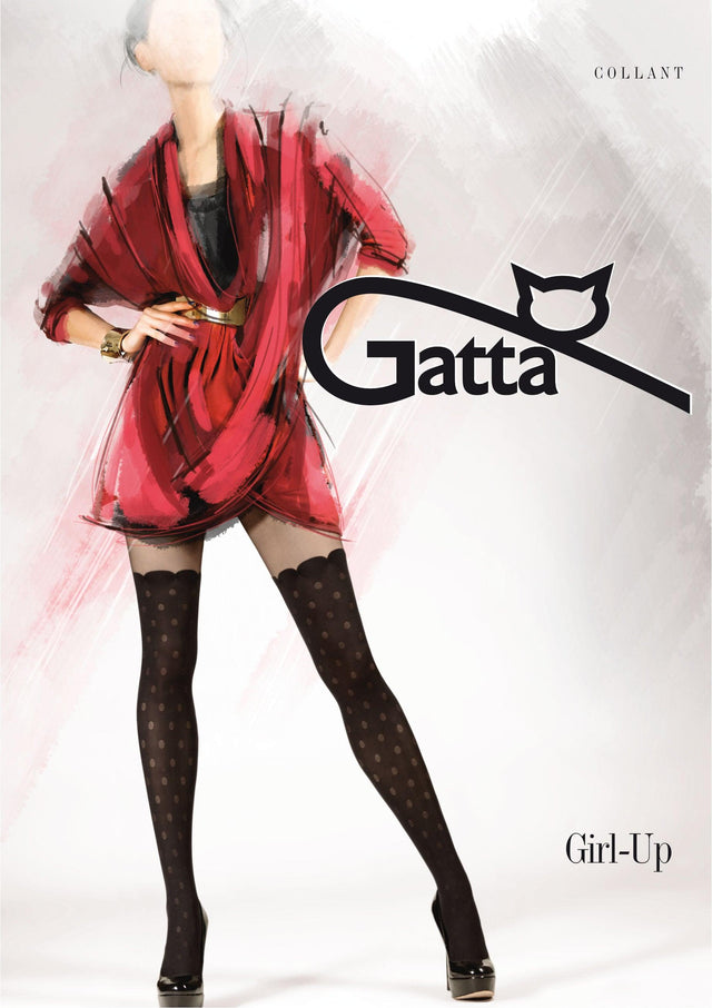 Gatta Girl-Up 21 | gemusterte Strumpfhose Overknee - GATTA FASHION