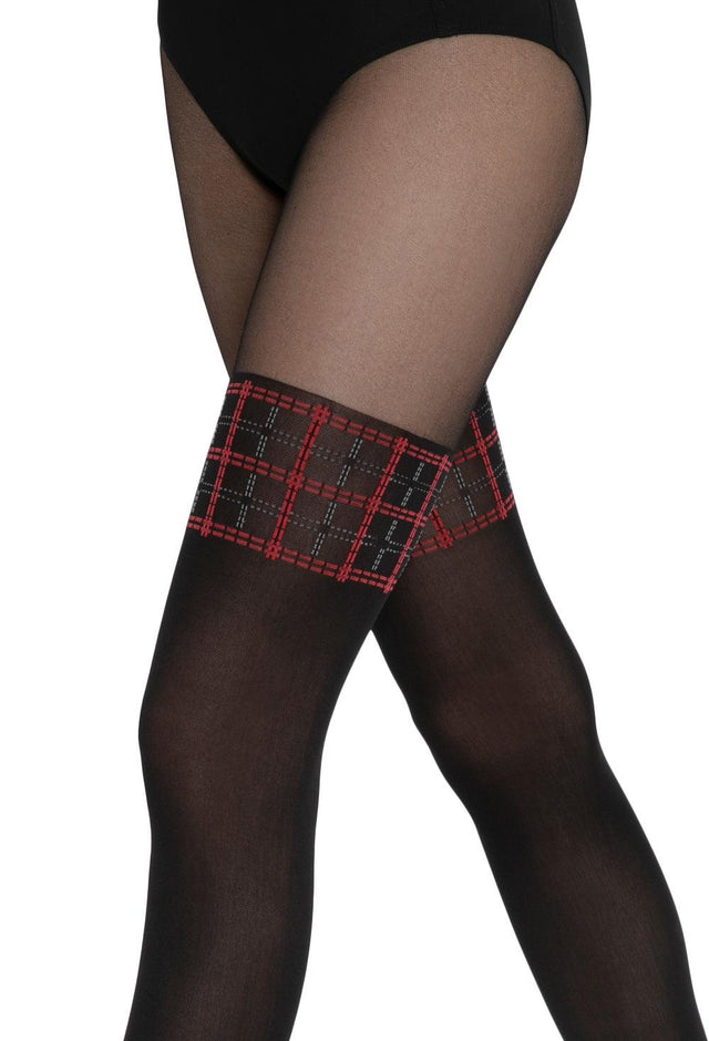 Gatta Girl Up 36 | 20/60DEN | Strumpfhose mit Overkneemuster - GATTA FASHION