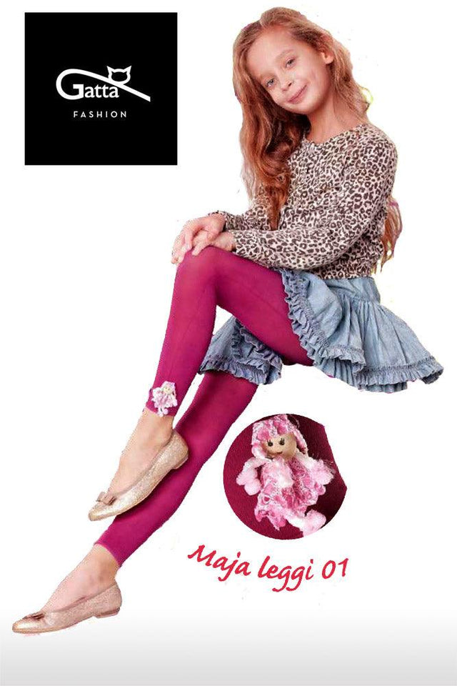 Gatta Maja Leggi 01 | gemusterte Kinderleggings - GATTA FASHION