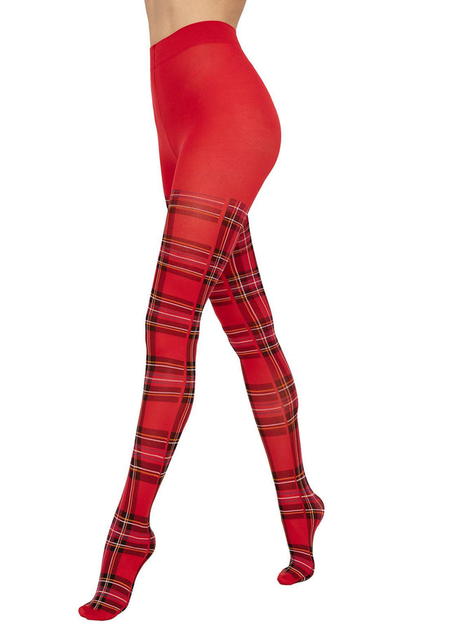 Gatta Mi Piaci | 40DEN | Strumpfhose mit Schottenmuster - GATTA FASHION