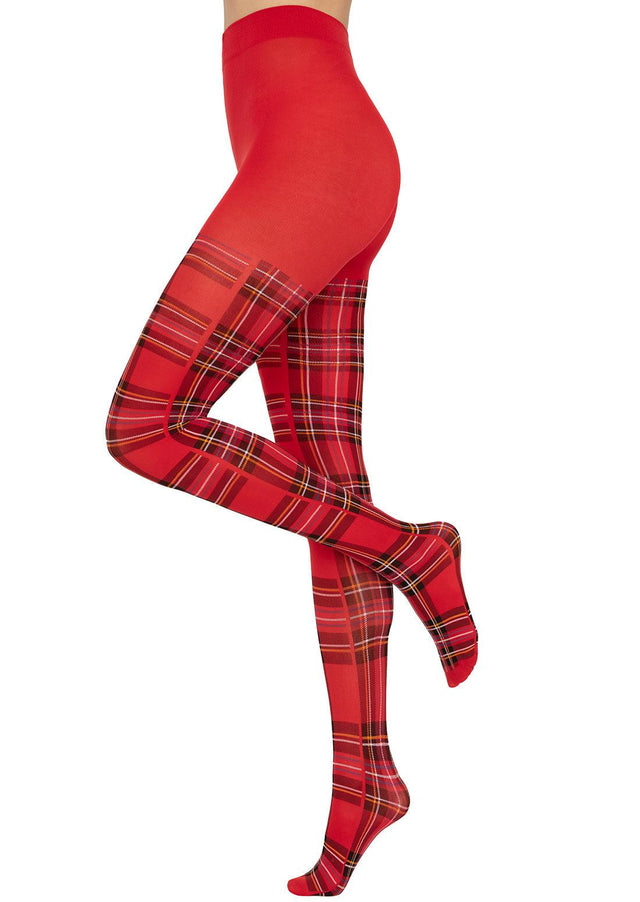 Gatta Mi Piaci | 40DEN | Strumpfhose mit Schottenmuster - GATTA FASHION