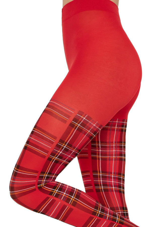 Gatta Mi Piaci | 40DEN | Strumpfhose mit Schottenmuster - GATTA FASHION