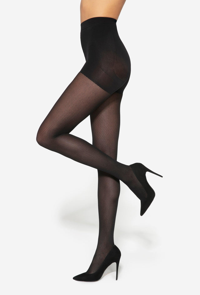Gatta Modeline 01 | 40DEN | modische Strumpfhose mit Push-up-Effekt - GATTA FASHION
