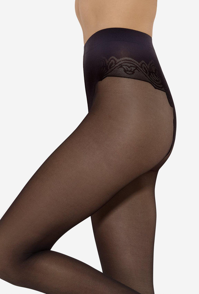 Gatta Monika | 20DEN | elegante Feinstrumpfhose mit Jacquard-Panty - GATTA FASHION