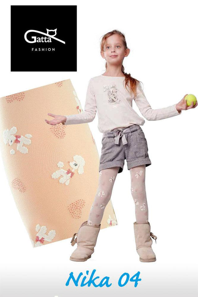 Gatta Nika 04 | gemusterte Kinderstrumpfhose - GATTA FASHION