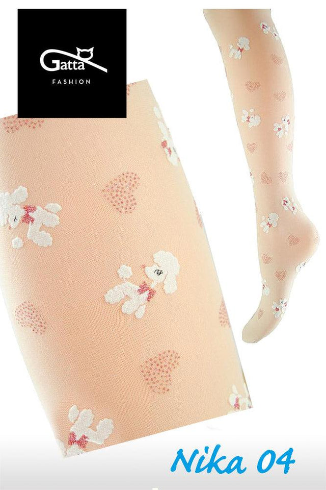Gatta Nika 04 | gemusterte Kinderstrumpfhose - GATTA FASHION