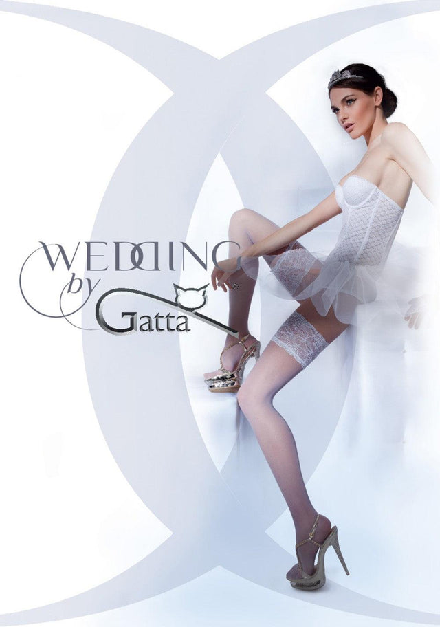 Gatta Wedding Michelle 03 | halterlose Hochzeitsstrümpfe - GATTA FASHION