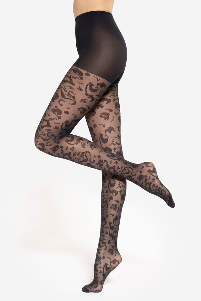 Gatta Floral 05 - 30den elegante Flower Power Strumpfhose