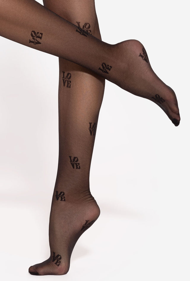 Gatta Lovely 05 - 20th tights with love print pattern