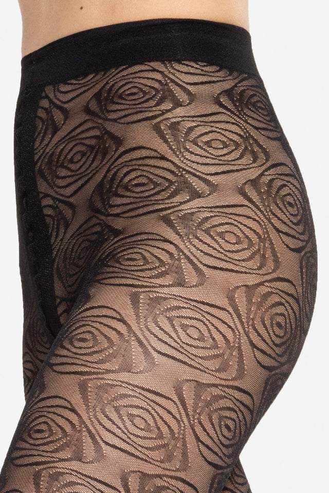 Gatta Arabesca 05 - 40den gemustere Damenstrumpfhose mit Floralmuster