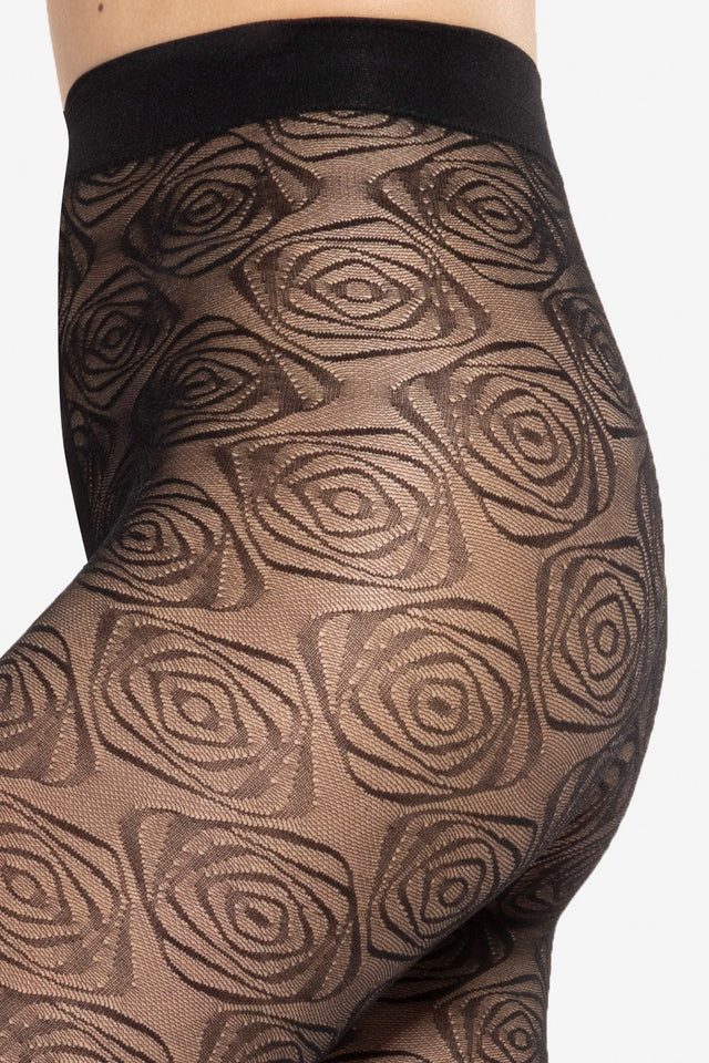Gatta Arabesca 05 - 40den gemustere Damenstrumpfhose mit Floralmuster