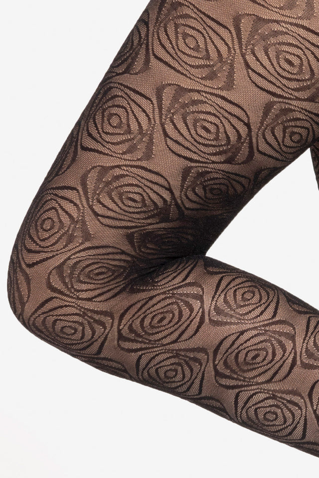 Gatta Arabesca 05 - 40den gemustere Damenstrumpfhose mit Floralmuster