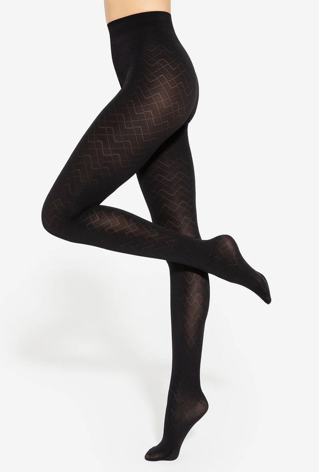 Gatta Loretta 145 - 50den trendy women's tights with a fantasy pattern