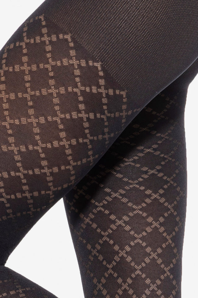 Gatta Lorien 28 - modische Strumpfhose mit angesagten Karo-Design