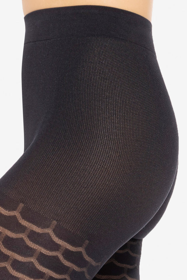 Gatta Lorien 29 - Damenstrumpfhose mit einem geometrischen Fantasiemuster