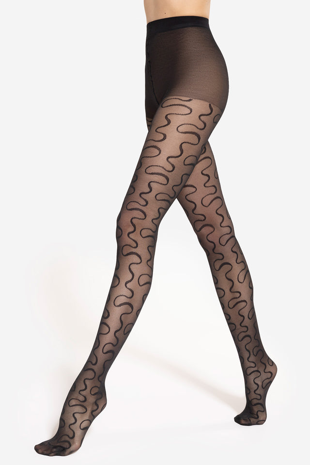 Gatta Modern 09 - 40den Damenstrumpfhose mit einem geometrischen Fantasiemuster