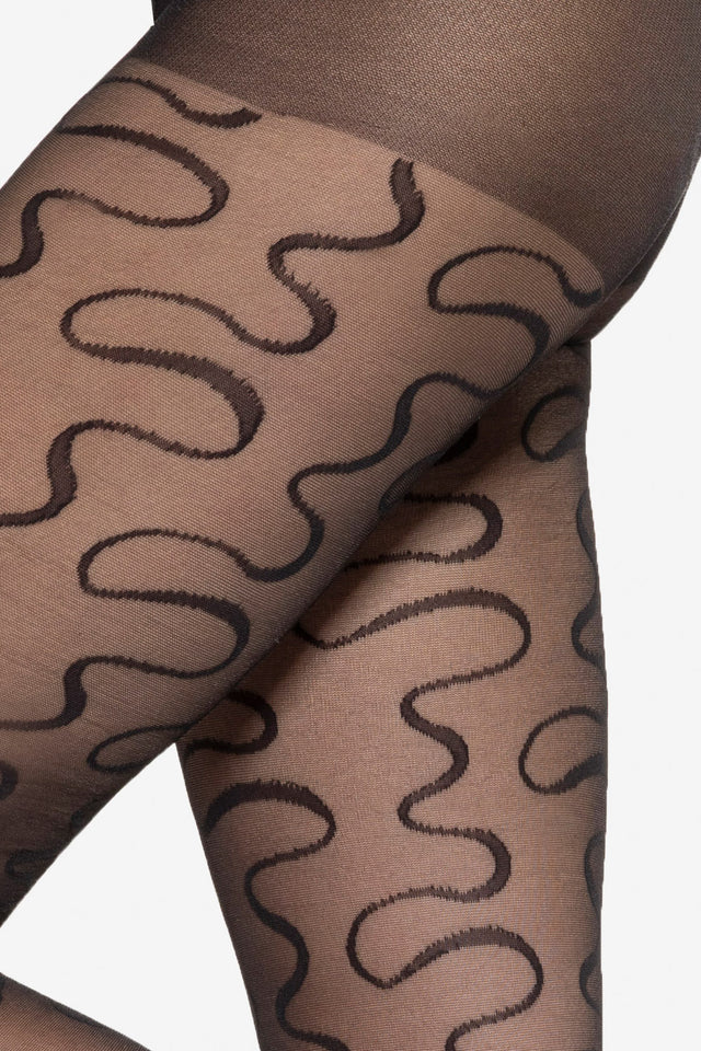 Gatta Modern 09 - 40den Damenstrumpfhose mit einem geometrischen Fantasiemuster