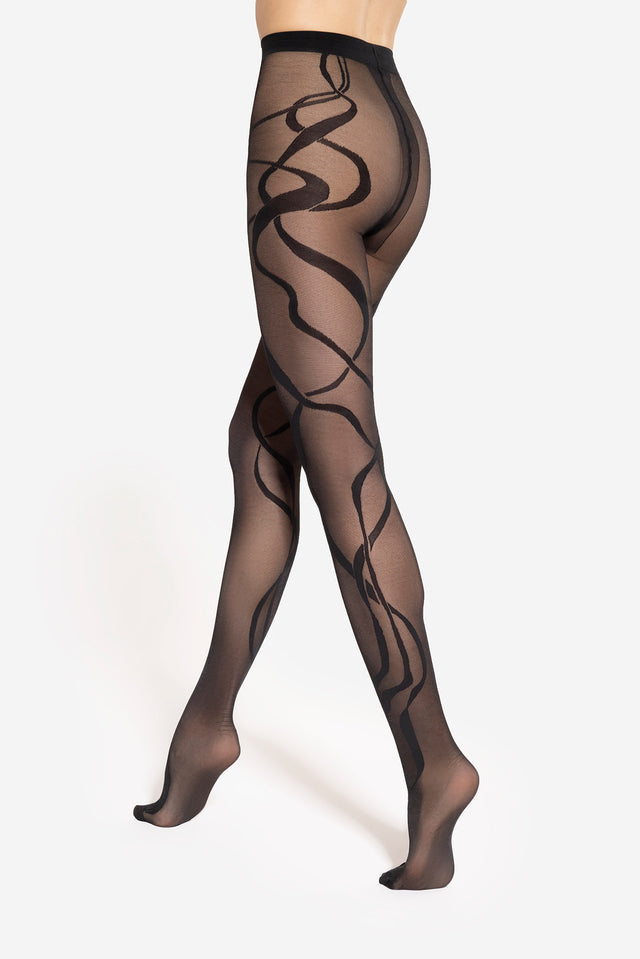 Gatta Modern 10 - 40den modisch gestreifte Fashionstrumpfhose