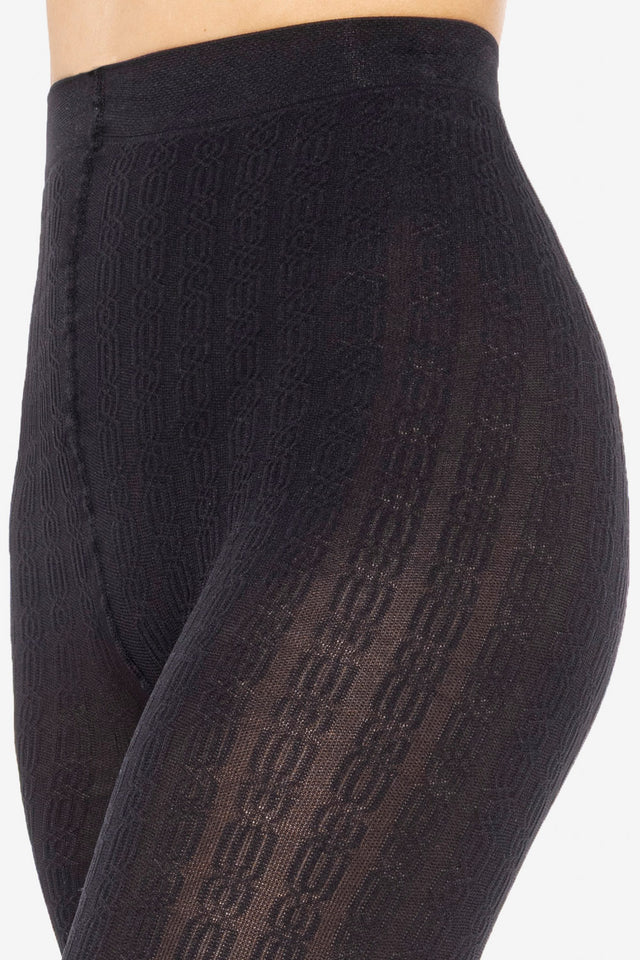 Gatta Tiffany 24 - 60den Damenstrumpfhose mit Strickmuster