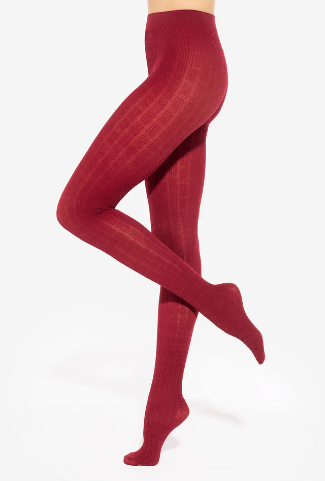 Gatta Tiffany 24 - 60den Damenstrumpfhose mit Strickmuster