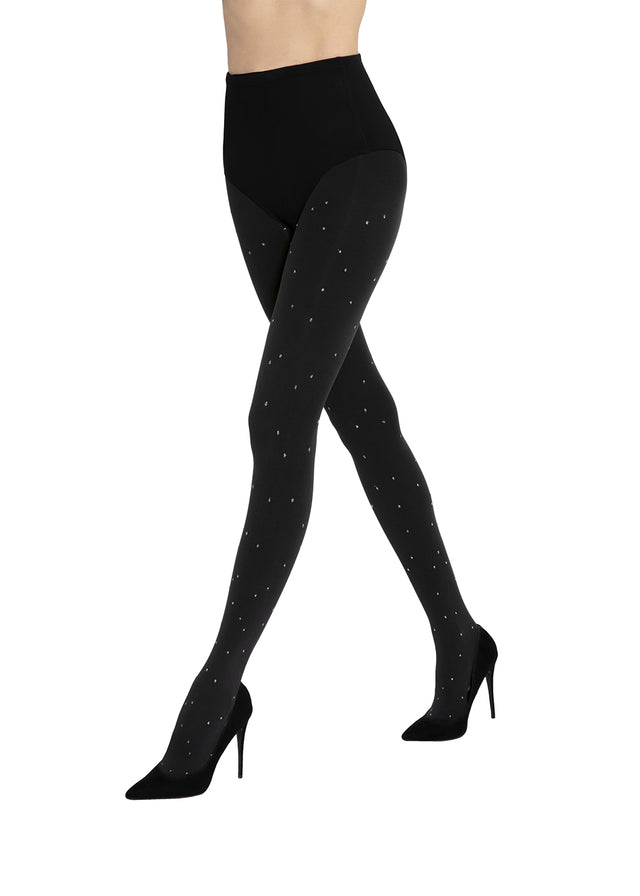 Gatta Flash & Black 05 | opaque patterned tights