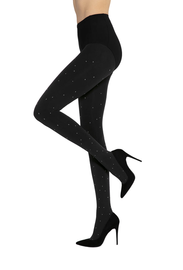 Gatta Flash & Black 05 | opaque patterned tights